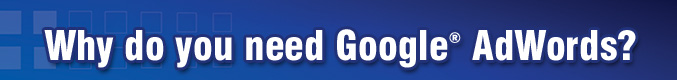 WHY DO YOU NEED GOOGLE ADWORDS?