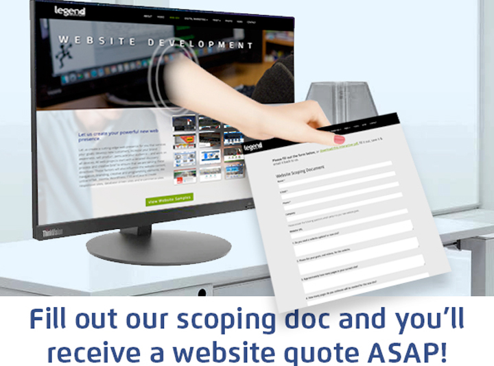 Getting a quote on a new website has never been easier.